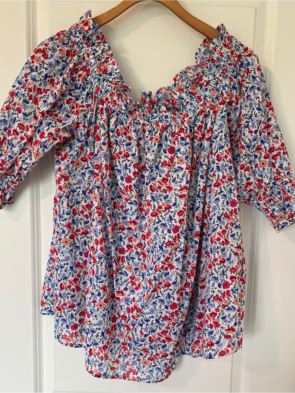 St John’s Bay Off the Shoulder Floral Top - 0X